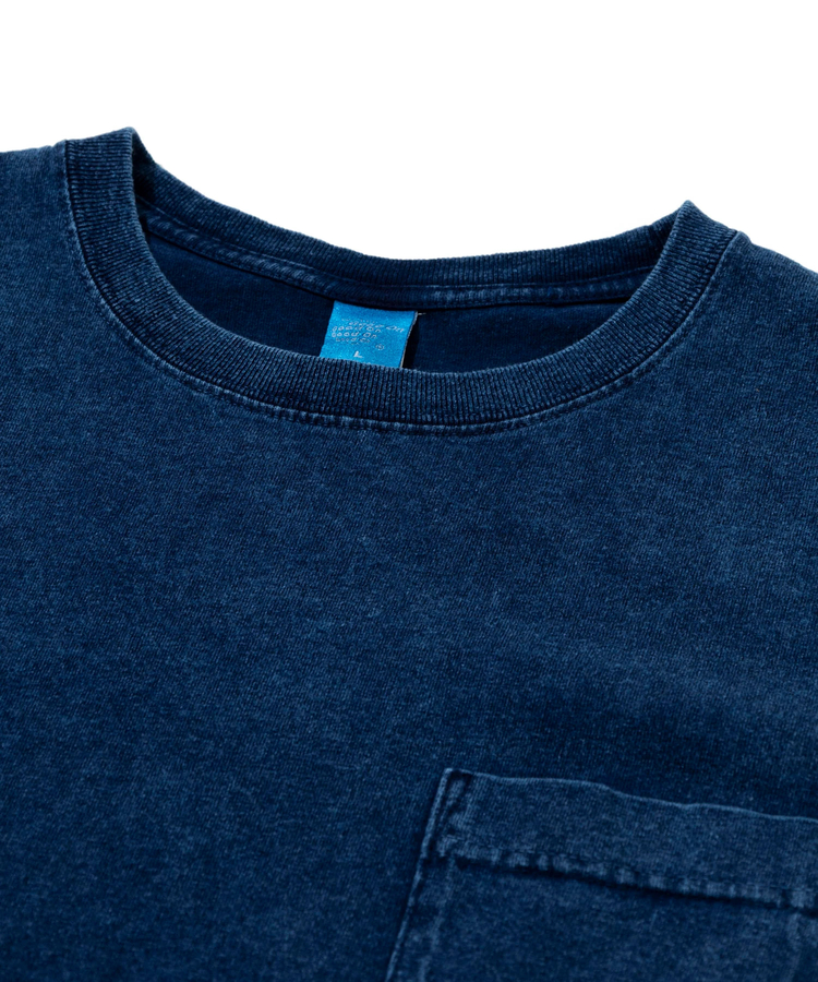 go slow caravan(ゴースローキャラバン) |GOOD ON/グッドオン S/S CREW POCKET TEE INDIGO SHAVE (MENS)