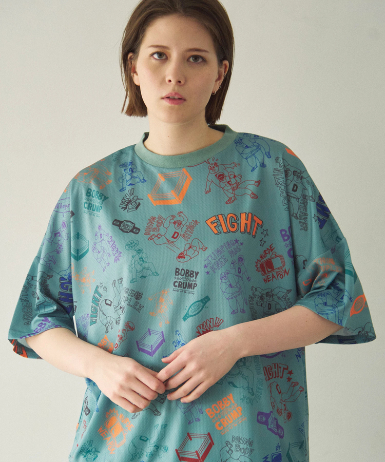 go slow caravan(ゴースローキャラバン) |DUCKSTER/ダックスター 総柄プロレスTEE (MENS)