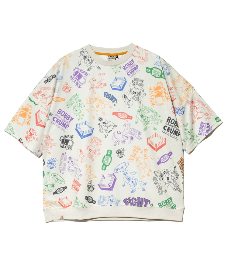 go slow caravan(ゴースローキャラバン) |DUCKSTER/ダックスター 総柄プロレスTEE (MENS)