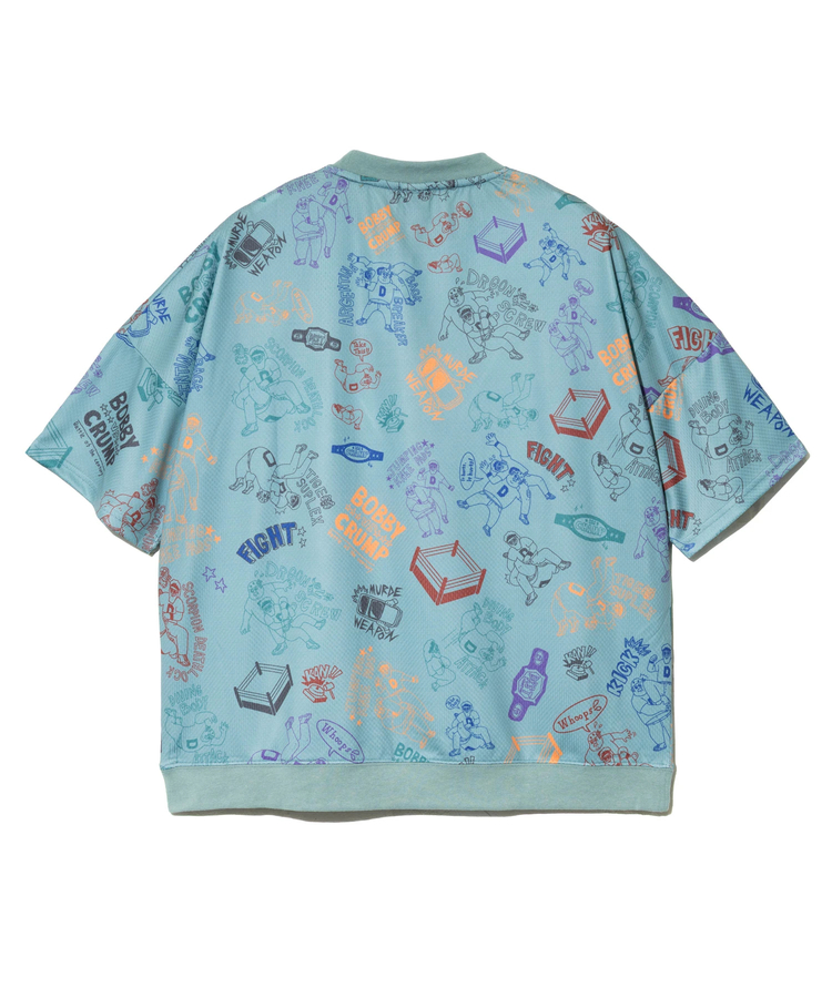 go slow caravan(ゴースローキャラバン) |DUCKSTER/ダックスター 総柄プロレスTEE (MENS)