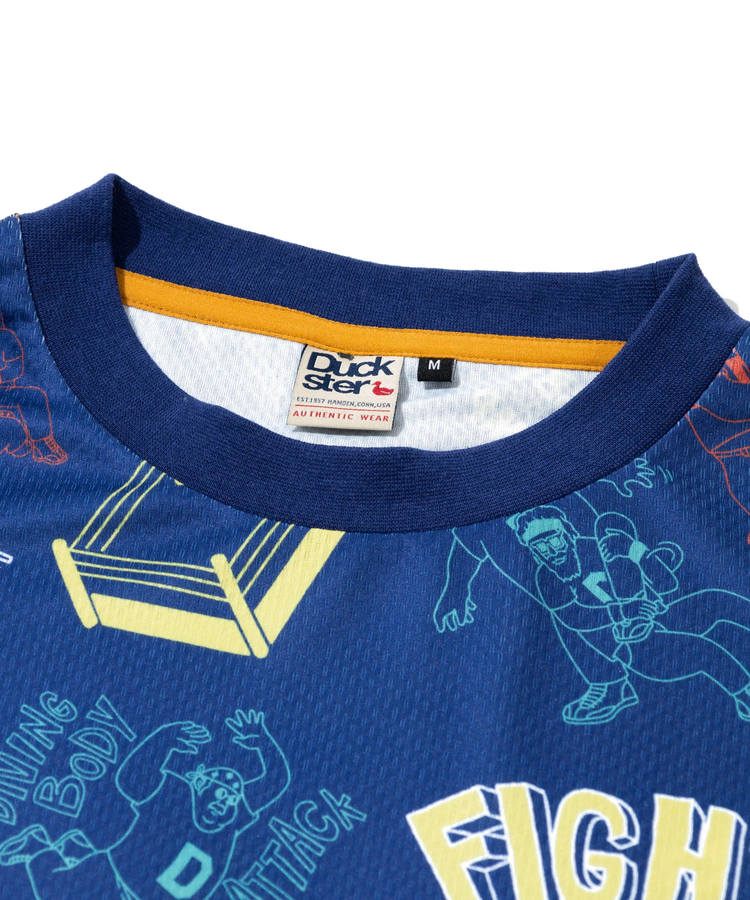 go slow caravan(ゴースローキャラバン) |DUCKSTER/ダックスター 総柄プロレスTEE (MENS)
