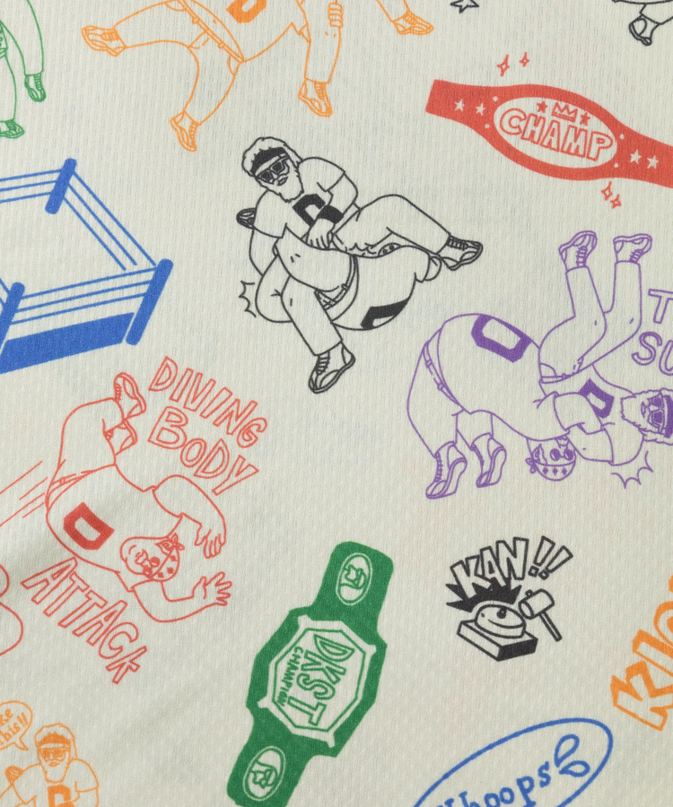 go slow caravan(ゴースローキャラバン) |DUCKSTER/ダックスター 総柄プロレスTEE (MENS)