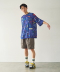 go slow caravan(ゴースローキャラバン) |DUCKSTER/ダックスター 総柄プロレスTEE (MENS)