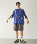 go slow caravan(ゴースローキャラバン) |DUCKSTER/ダックスター 総柄プロレスTEE (MENS)