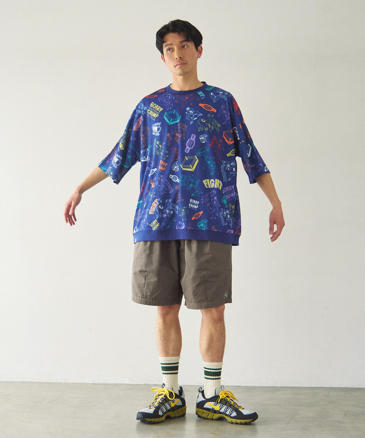 go slow caravan(ゴースローキャラバン) |DUCKSTER/ダックスター 総柄プロレスTEE (MENS)