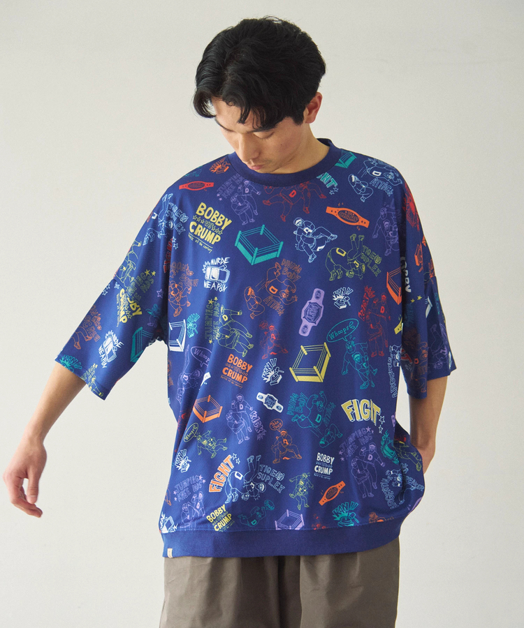 go slow caravan(ゴースローキャラバン) |DUCKSTER/ダックスター 総柄プロレスTEE (MENS)