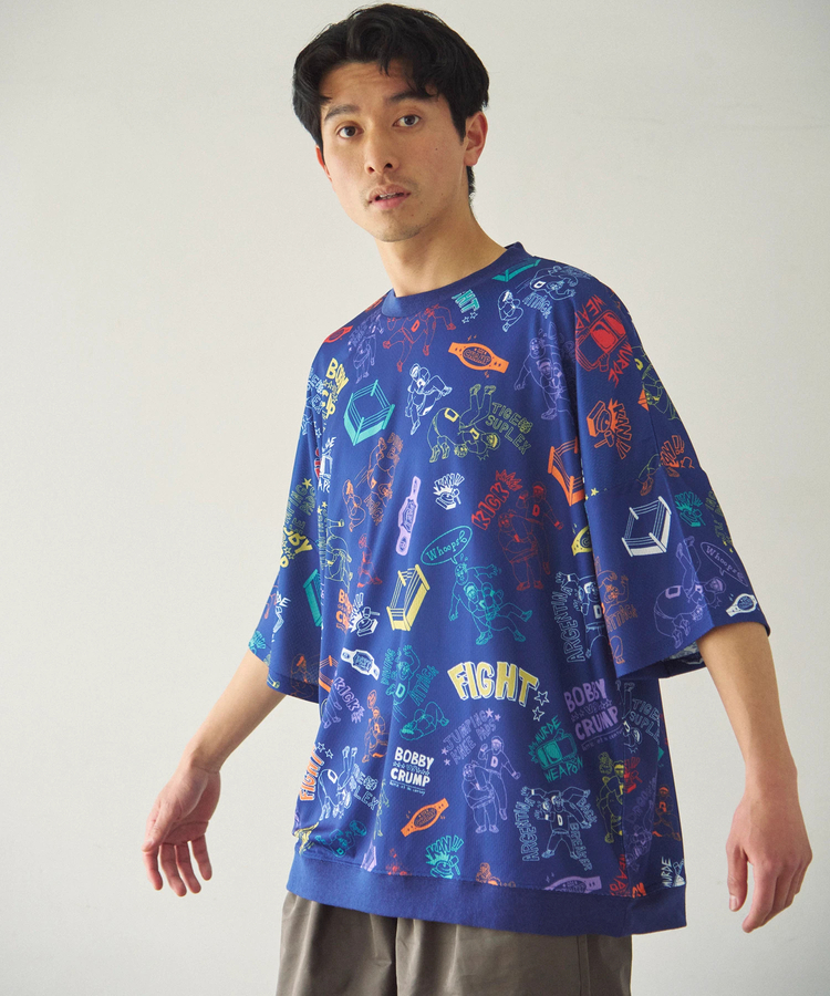 go slow caravan(ゴースローキャラバン) |DUCKSTER/ダックスター 総柄プロレスTEE (MENS)
