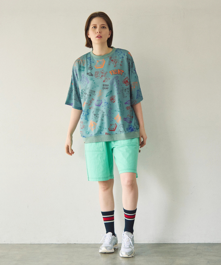 go slow caravan(ゴースローキャラバン) |DUCKSTER/ダックスター 総柄プロレスTEE (MENS)