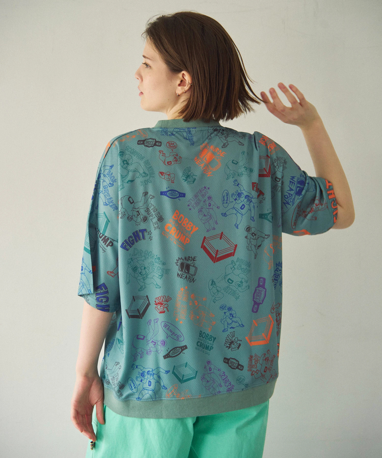 go slow caravan(ゴースローキャラバン) |DUCKSTER/ダックスター 総柄プロレスTEE (MENS)
