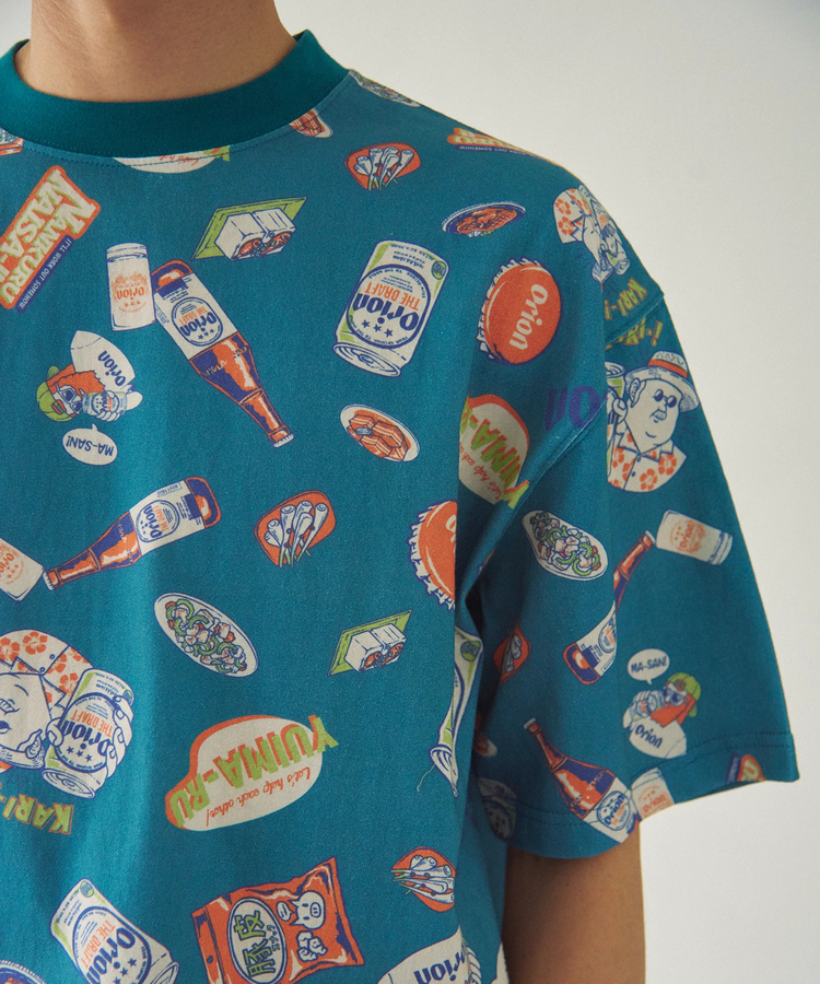 go slow caravan(ゴースローキャラバン) |【ORION × Duckster】オリオンビールコラボTEE《総柄》(MENS)