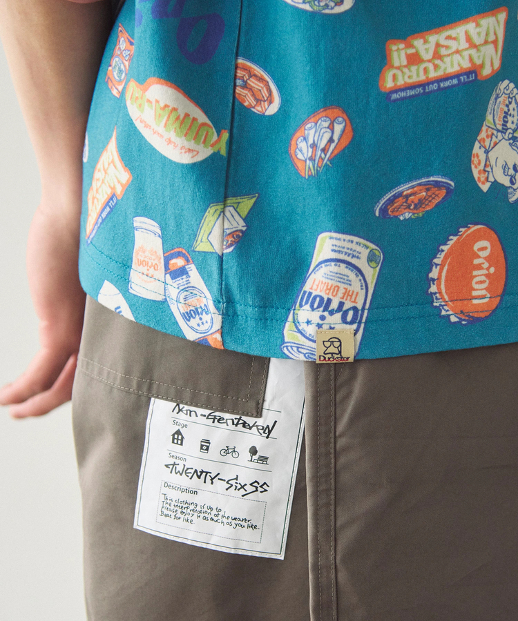 go slow caravan(ゴースローキャラバン) |【ORION × Duckster】オリオンビールコラボTEE《総柄》(MENS)