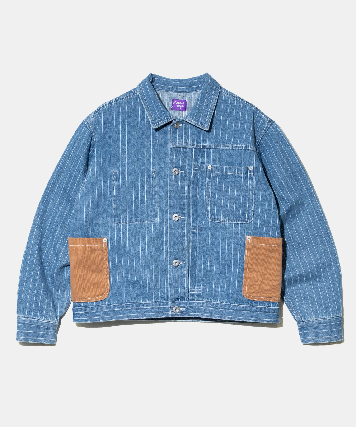 Mountain Mania/マウンテンマニア Pin-Stripe Denim Coverall (MENS