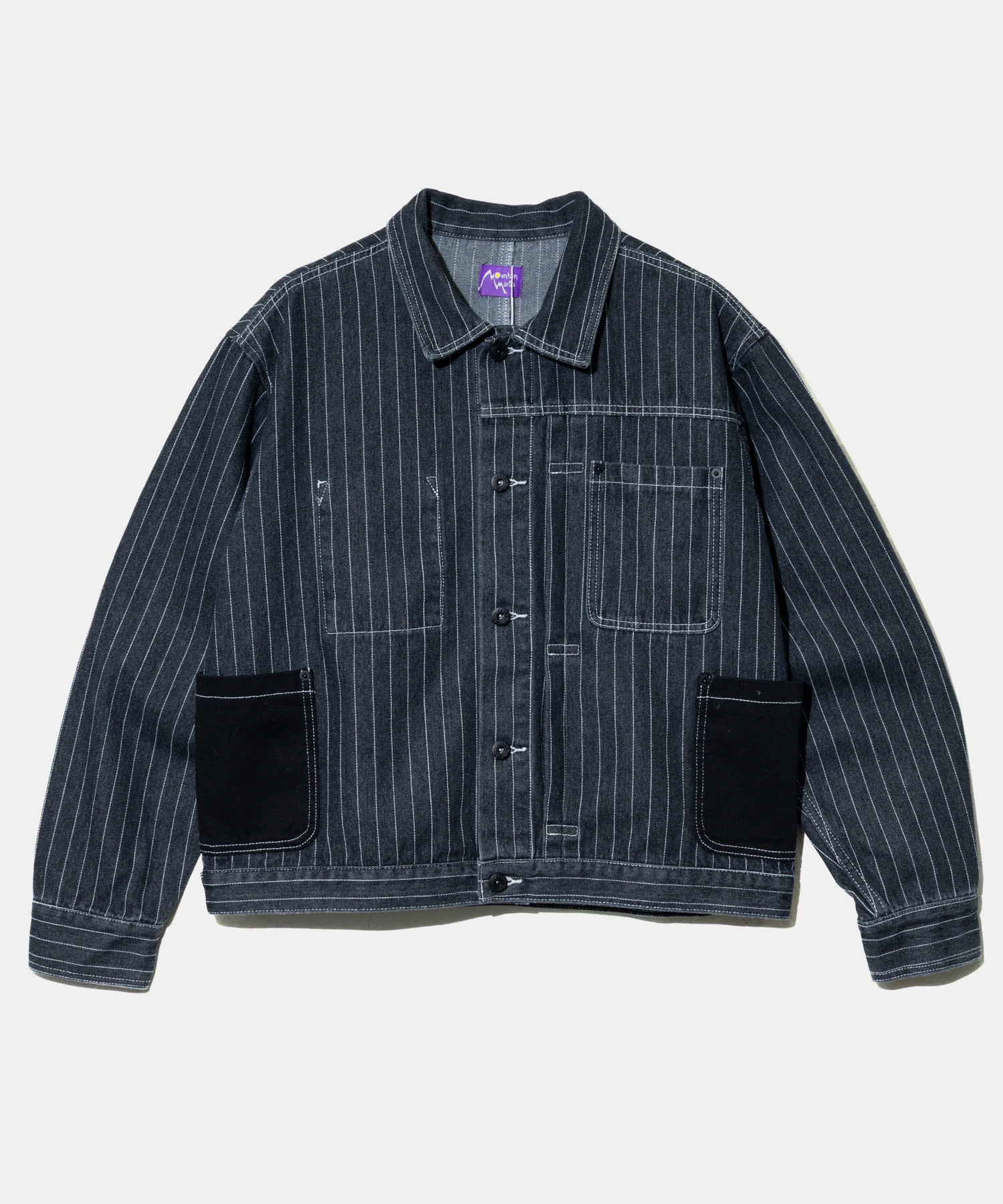 Mountain Mania/マウンテンマニア Pin-Stripe Denim Coverall (MENS