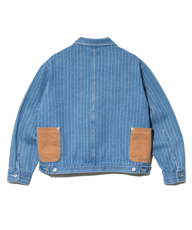 go slow caravan(ゴースローキャラバン) |Mountain Mania/マウンテンマニア Pin-Stripe Denim Coverall (MENS)