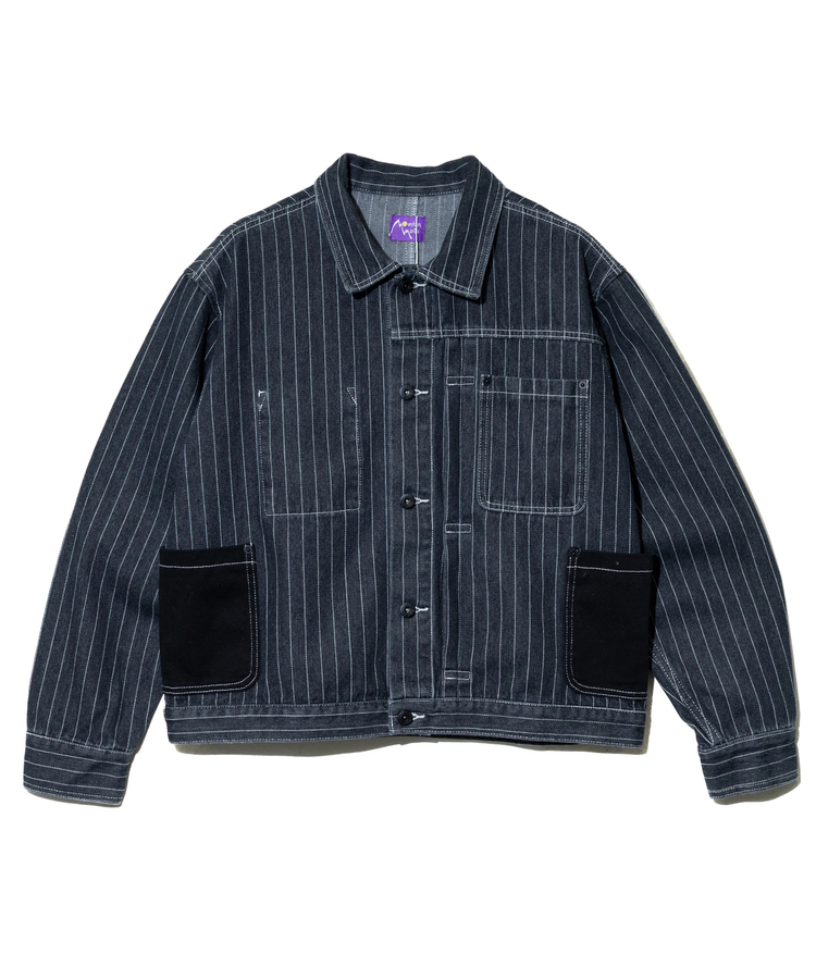 go slow caravan(ゴースローキャラバン) |Mountain Mania/マウンテンマニア Pin-Stripe Denim Coverall (MENS)