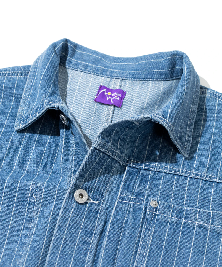 go slow caravan(ゴースローキャラバン) |Mountain Mania/マウンテンマニア Pin-Stripe Denim Coverall (MENS)
