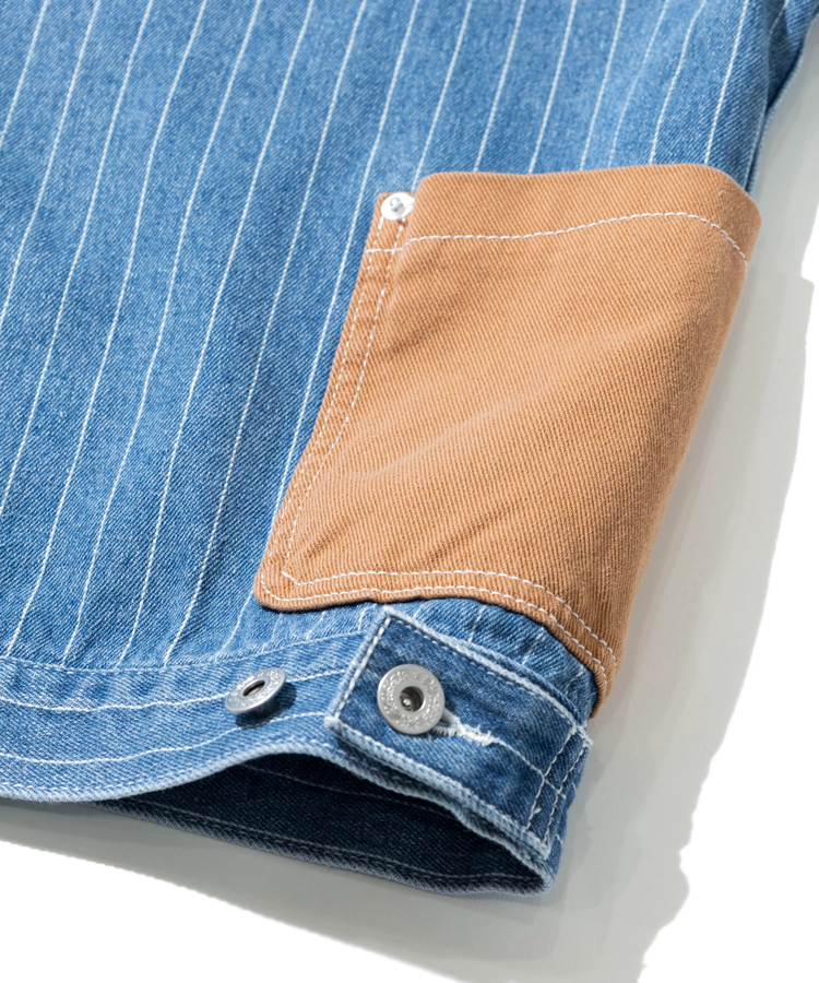 go slow caravan(ゴースローキャラバン) |Mountain Mania/マウンテンマニア Pin-Stripe Denim Coverall (MENS)