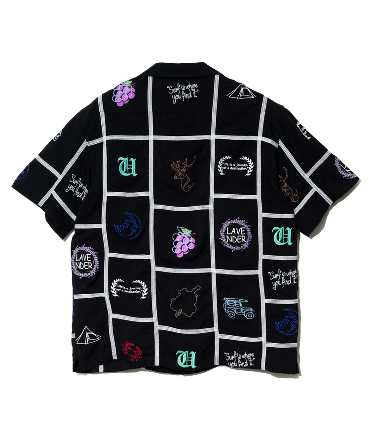 go slow caravan(ゴースローキャラバン) |Universal Style Wear/ユニバーサルスタイルウェア Patchwork embroidery shirt (MENS)