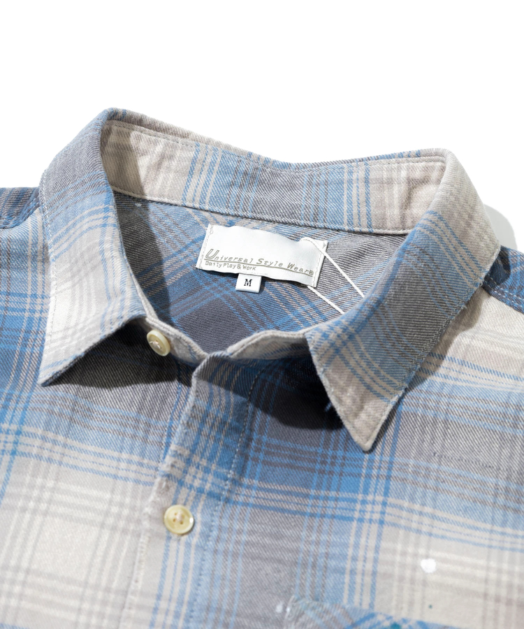 go slow caravan(ゴースローキャラバン) |Universal Style Wear/ユニバーサルスタイルウェア Plaid damage shirt (MENS)