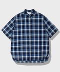 go slow caravan(ゴースローキャラバン) |Universal Style Wear/ユニバーサルスタイルウェア INDIGO Plaid damage shirt (MENS)