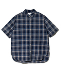 go slow caravan(ゴースローキャラバン) |Universal Style Wear/ユニバーサルスタイルウェア INDIGO Plaid damage shirt (MENS)