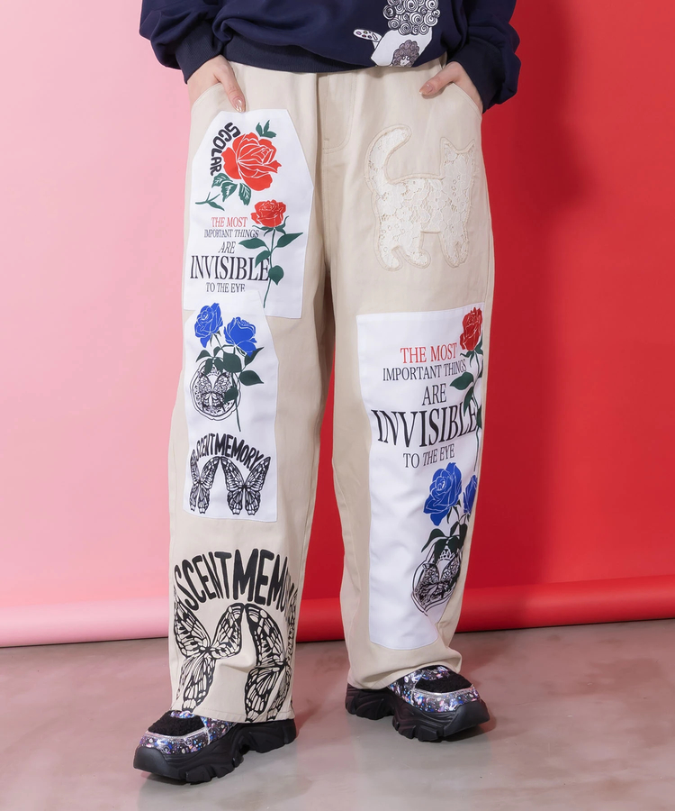 ScoLar/スカラー アップリケパンツ (WOMENS)｜ファッション通販 SANKO