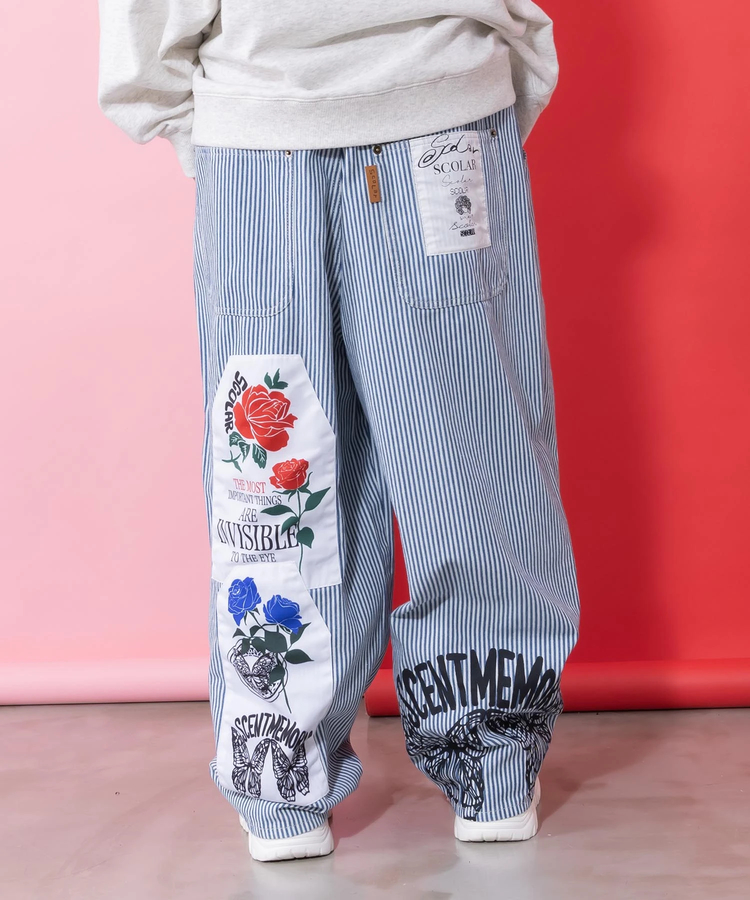Scolar 花柄ジャケットとネイビーパンツセット ScoLar/スカラー アップリケパンツ (WOMENS)｜ファッション通販 SANKO