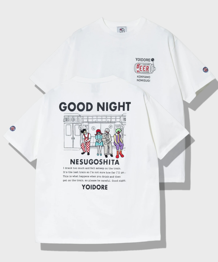 go slow caravan(ゴースローキャラバン) |YOIDORE/酔いどれ 電車寝過ごした TEE (MENS)