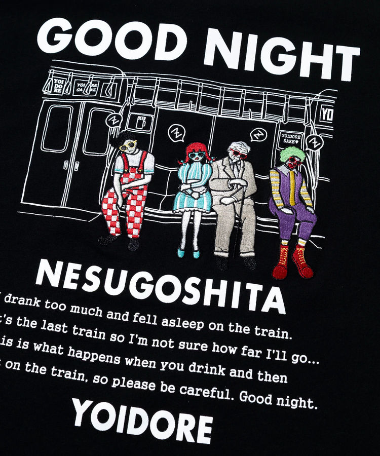 go slow caravan(ゴースローキャラバン) |YOIDORE/酔いどれ 電車寝過ごした TEE (MENS)