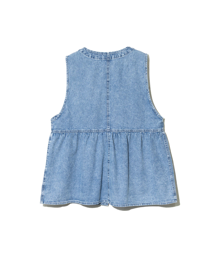 The Stylist Japan ベスト Lサイズ　カイハラデニム　おまけ付き Gathering Tape Denim Bustier｜調節可能なデニムビスチェ – MARTE