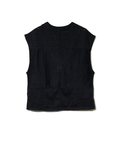 go slow caravan(ゴースローキャラバン) |le colis/ルコリ レースニットソーパッチワーク風Vネックベスト (WOMENS)