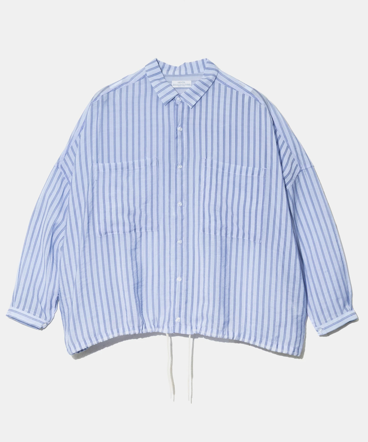 GENTIL/ジャンティー シアーストライプシャツ (WOMENS)｜ファッション