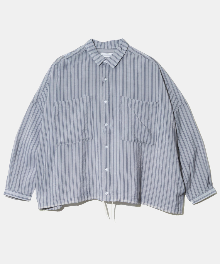 GENTIL/ジャンティー シアーストライプシャツ (WOMENS)｜ファッション