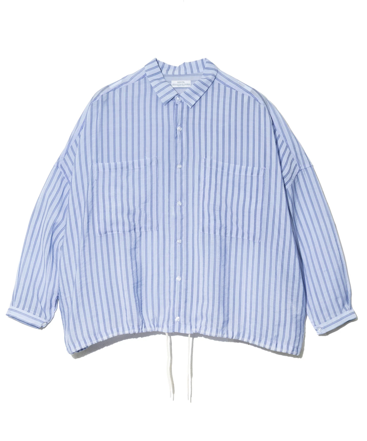 GENTIL/ジャンティー シアーストライプシャツ (WOMENS)｜ファッション