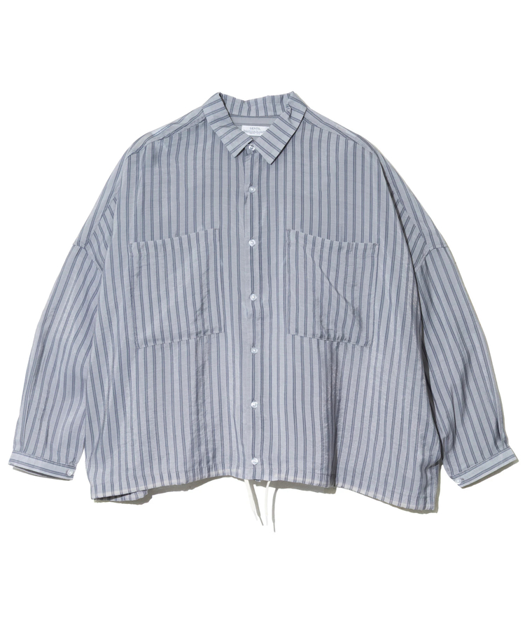 GENTIL/ジャンティー シアーストライプシャツ (WOMENS)｜ファッション