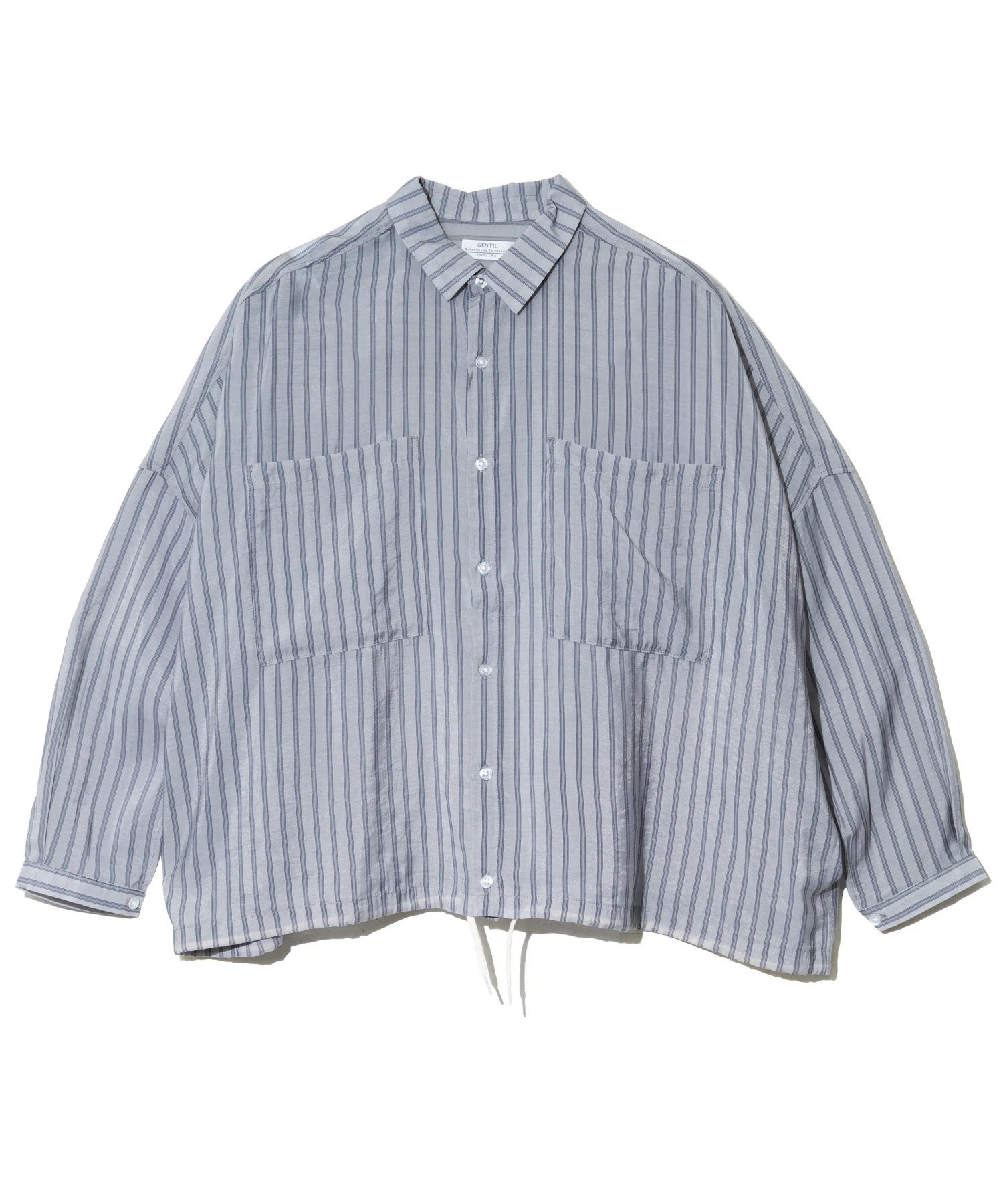 GENTIL/ジャンティー シアーストライプシャツ (WOMENS)｜ファッション