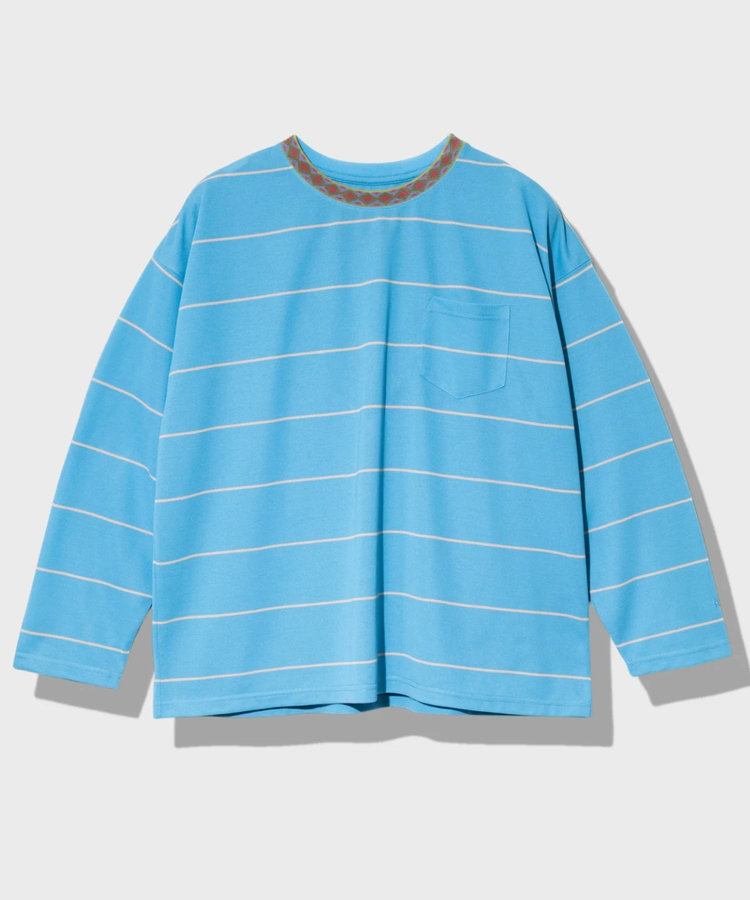 go slow caravan(ゴースローキャラバン) |NANGA/ナンガ RINGER COLLAR PANEL L/S TEE (MENS)