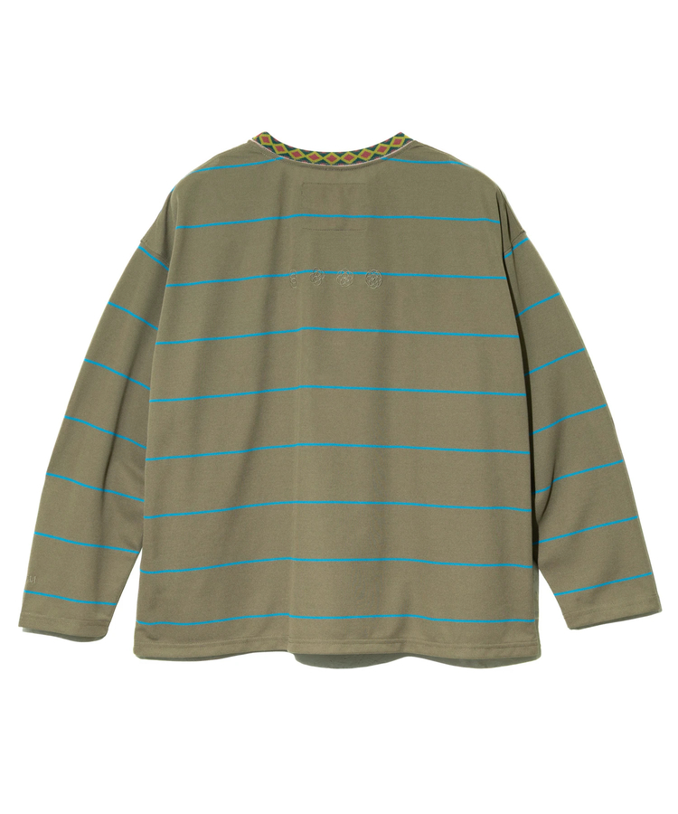 go slow caravan(ゴースローキャラバン) |NANGA/ナンガ RINGER COLLAR PANEL L/S TEE (MENS)