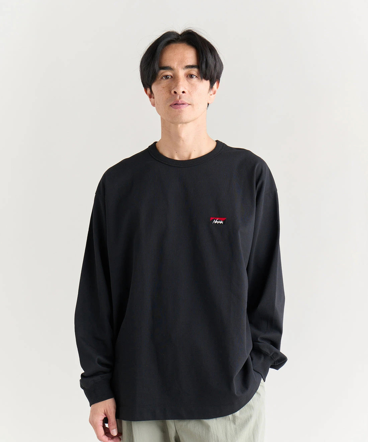 go slow caravan(ゴースローキャラバン) |NANGA/ナンガ ECO HYBRID BOX LOGO EMBROIDERY L/S TEE (MENS)