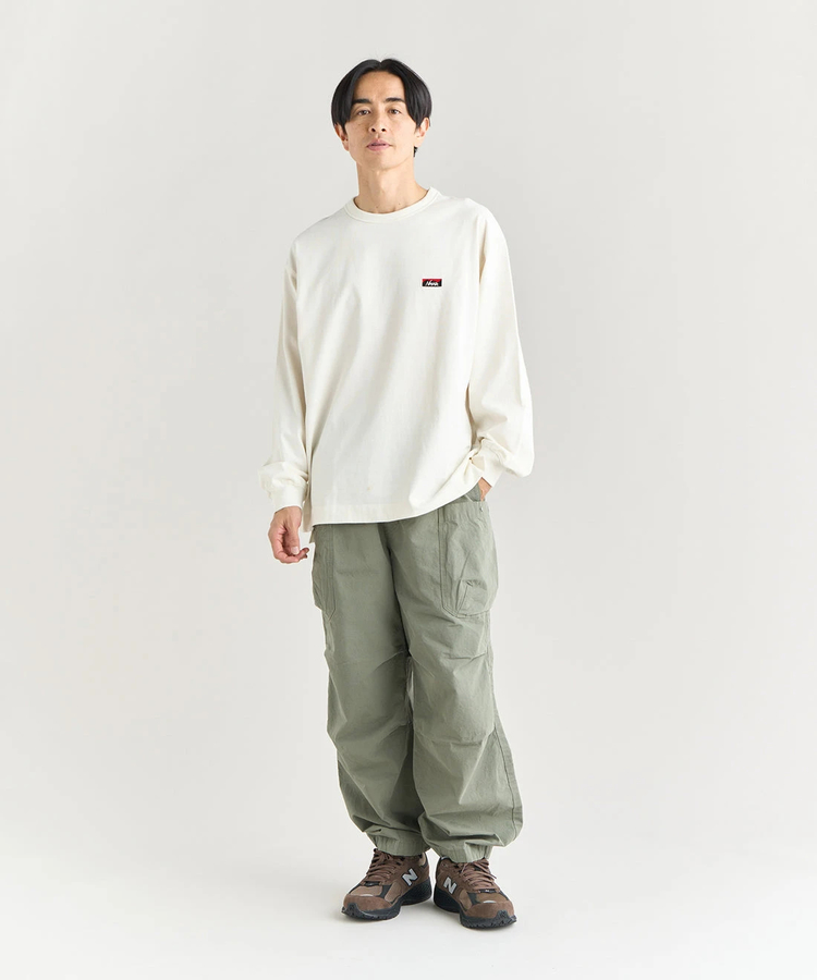 go slow caravan(ゴースローキャラバン) |NANGA/ナンガ ECO HYBRID BOX LOGO EMBROIDERY L/S TEE (MENS)