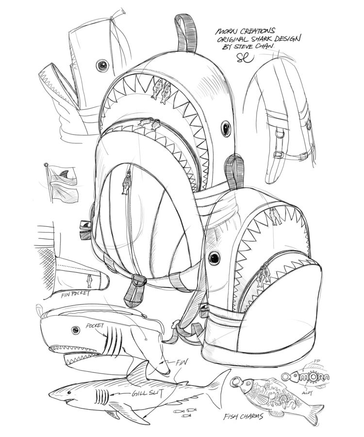 go slow caravan(ゴースローキャラバン) |MORN CREATIONS/モーンクリエイションズ シャークバックパック M 11L