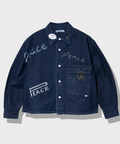 go slow caravan(ゴースローキャラバン) |【GSC別注】FREE RAGE/フリーレイジ 10oz DENIM CPOシャツ - Hand Paint ver - (MENS)