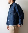 go slow caravan(ゴースローキャラバン) |【GSC別注】FREE RAGE/フリーレイジ 10oz DENIM CPOシャツ - Hand Paint ver - (MENS)