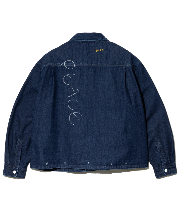 go slow caravan(ゴースローキャラバン) |【GSC別注】FREE RAGE/フリーレイジ 10oz DENIM CPOシャツ - Hand Paint ver - (MENS)