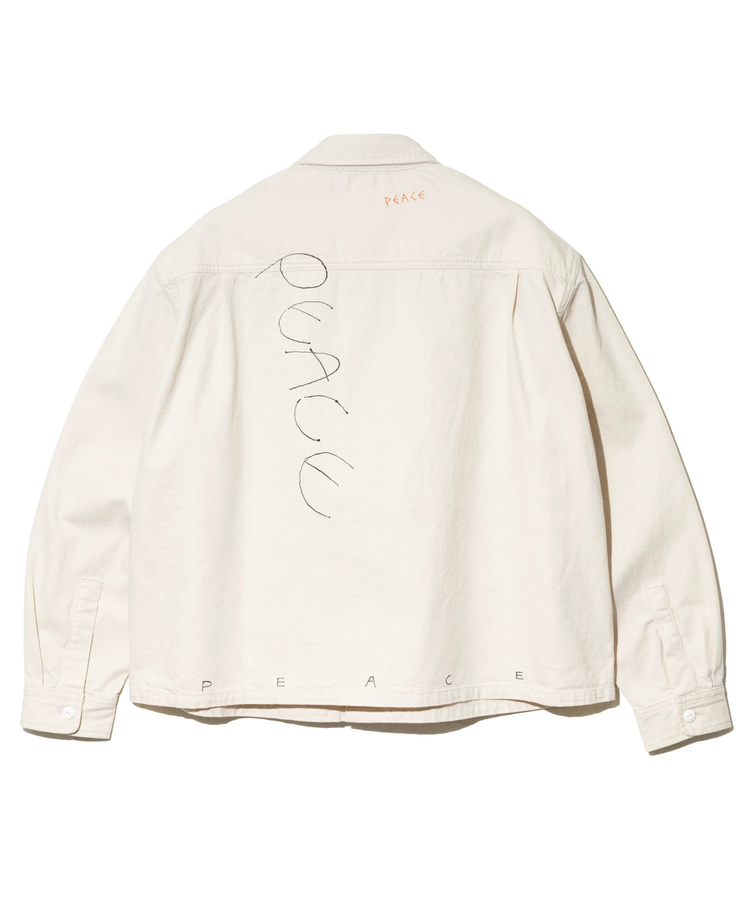 go slow caravan(ゴースローキャラバン) |【GSC別注】FREE RAGE/フリーレイジ 10oz DENIM CPOシャツ - Hand Paint ver - (MENS)