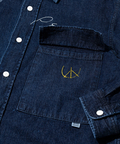 go slow caravan(ゴースローキャラバン) |【GSC別注】FREE RAGE/フリーレイジ 10oz DENIM CPOシャツ - Hand Paint ver - (MENS)