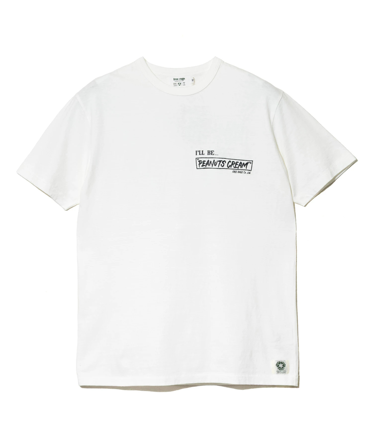 go slow caravan(ゴースローキャラバン) |FREE RAGE/フリーレイジ リサイクルコットンTシャツ 《PEANUTS CREAM vol.2》(MENS)