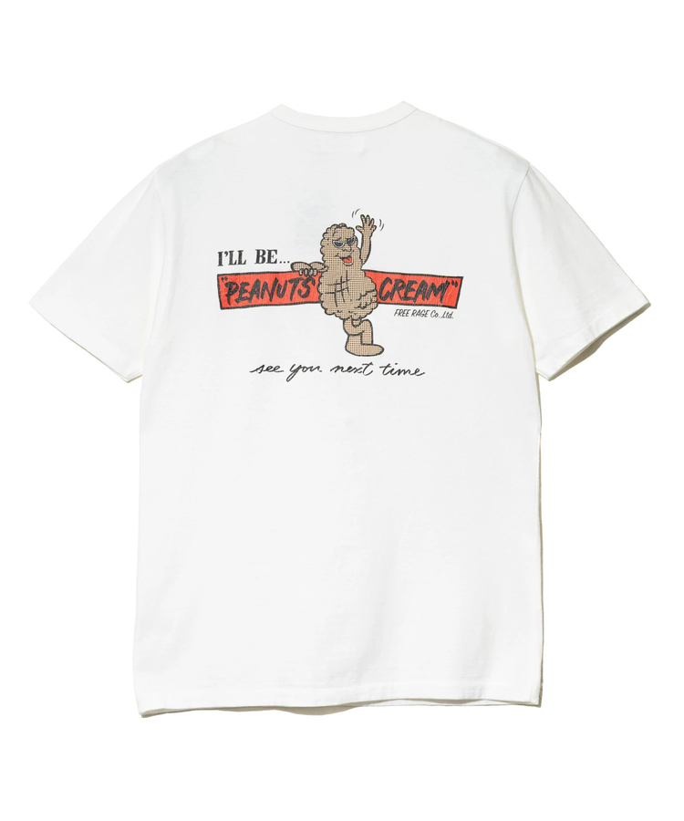 go slow caravan(ゴースローキャラバン) |FREE RAGE/フリーレイジ リサイクルコットンTシャツ 《PEANUTS CREAM vol.2》(MENS)