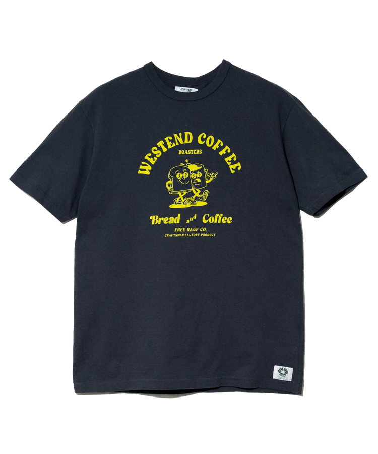 go slow caravan(ゴースローキャラバン) |FREE RAGE/フリーレイジ WESTEND COFFEE ROASTERS Tシャツ 《Bread and Coffee》(MENS)