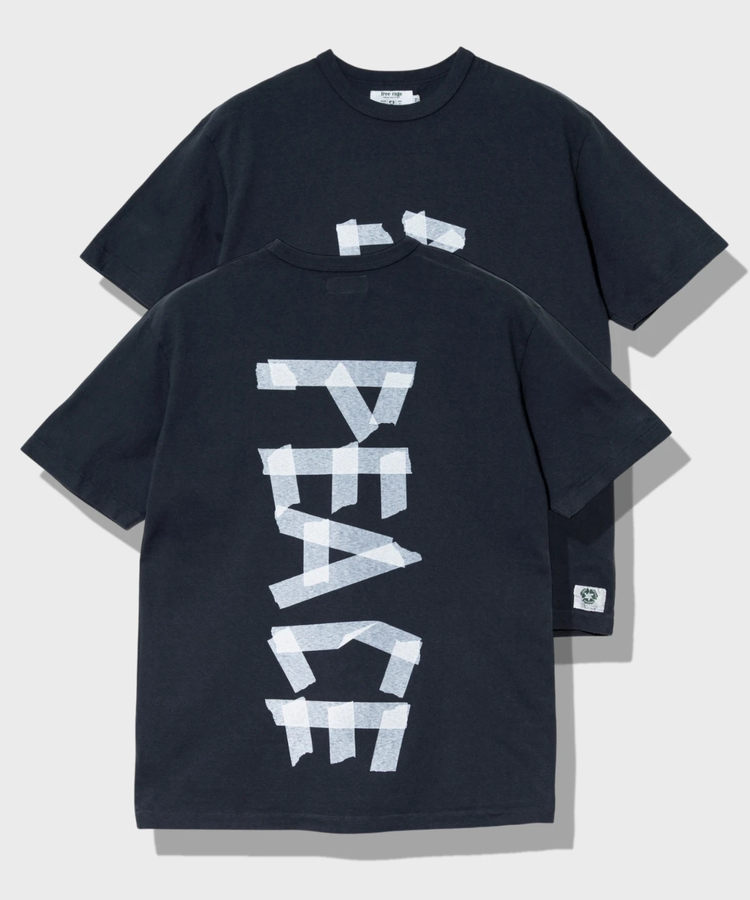 go slow caravan(ゴースローキャラバン) |FREE RAGE/フリーレイジ リサイクルコットンTシャツ 《TAPE PEACE LOGO》(MENS)